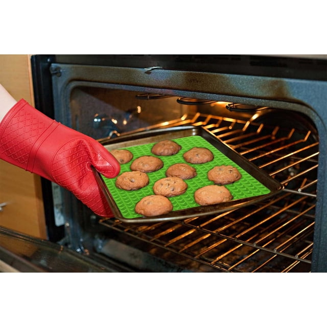 Non Stick Silicone Baking Mat Baking Sheets Cooking Pan Tray Cooking Oven Mat Large Non Stick Ceramic Bakeware Glass Bakeware Bakeware Organizer Silicone Bakeware Bakeware Organizer for Cabinet