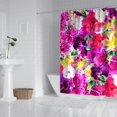 thumbnail image 2 of Vintage Rose and Wildflower Shower Curtain, 72x72 Inches, Quick-Drying Polyester, Botanical Country Decor, 2 of 5