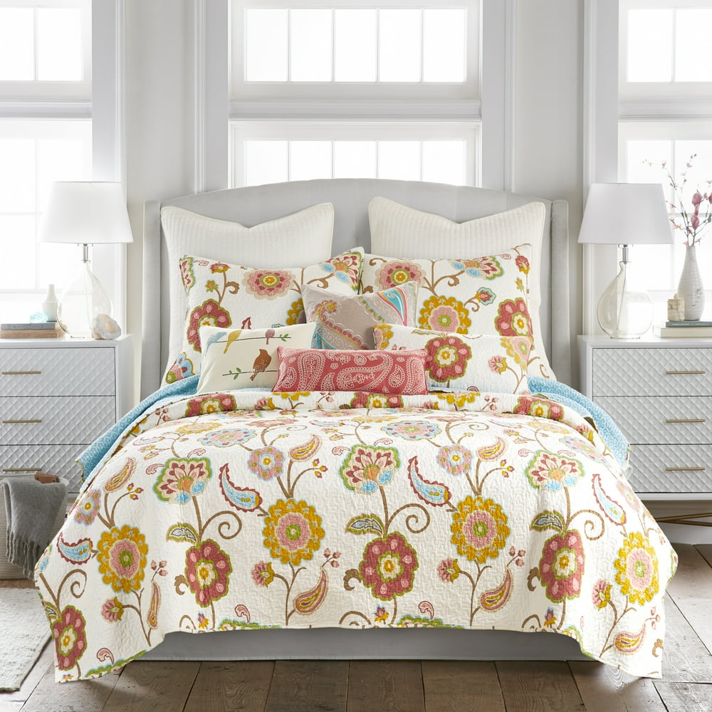 Levtex Home Ashbury Spring Quilt Set Full/Queen Quilt + Two