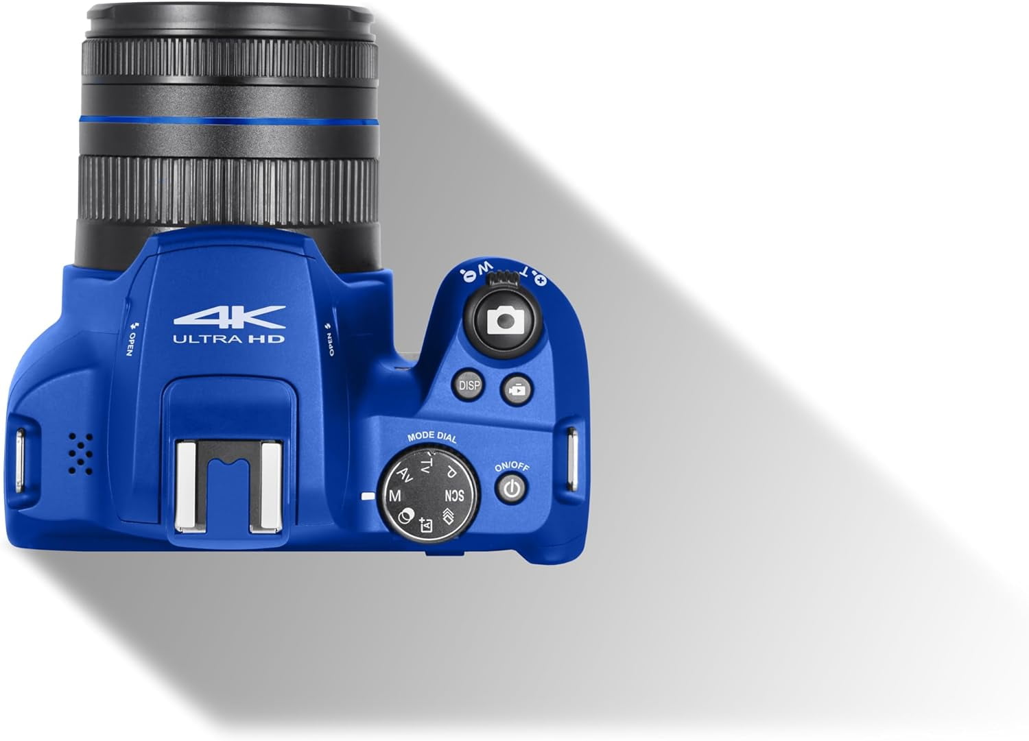 Minolta MNB10Z 64 Megapixel Auto Focus Digital Camera with 10x Optical Zoom, 4K Ultra HD Video Bundle Blue