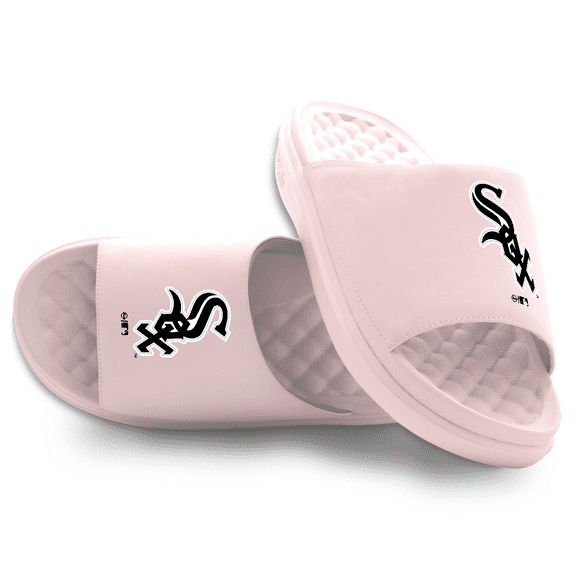 Unisex ISlide Pink Chicago White Sox Primary Motive Slide Sandals