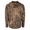 thumbnail image 4 of Drake Waterfowl Men's Grid Fleece Half-Zip Hoodie Jacket, 4 of 7