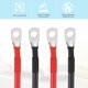 thumbnail image 4 of Uxcell Cable de Batería de 6AWG de 1 pie, diámetro de 5/16", con conector de alternador positivo y negativo de cobre, extensor con anillo en O para automóvil, RV y carrito de golf, negro, 4 of 6