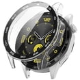 thumbnail image 1 of Compatible avec Montre Intelligente Film en Verre Trempé + Étui en Matériau PC Tout Inclus Bouclier pour Protection Inégalée Offrant une Protection Complète Haute Définition et Transparent Ajustement Parfait, 1 of 7