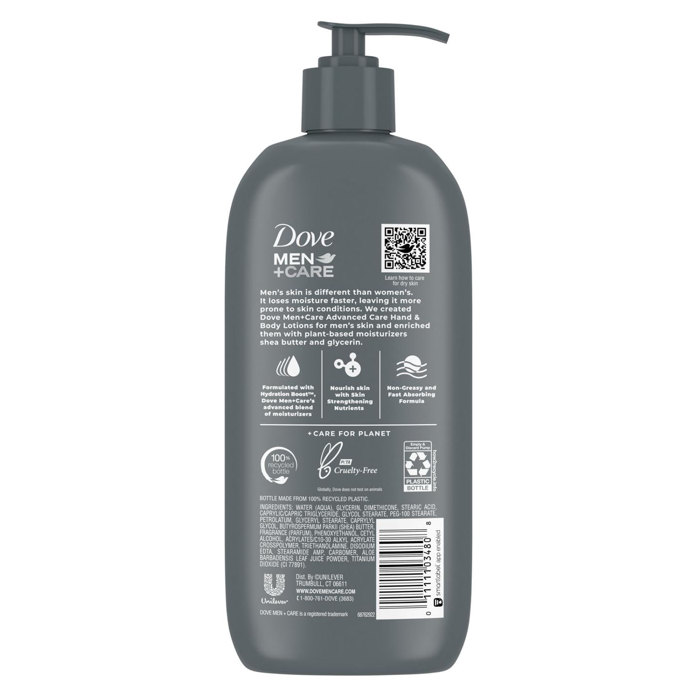 Dove Men+Care Calming Hand & Body Lotion - Aloe 13.5 oz