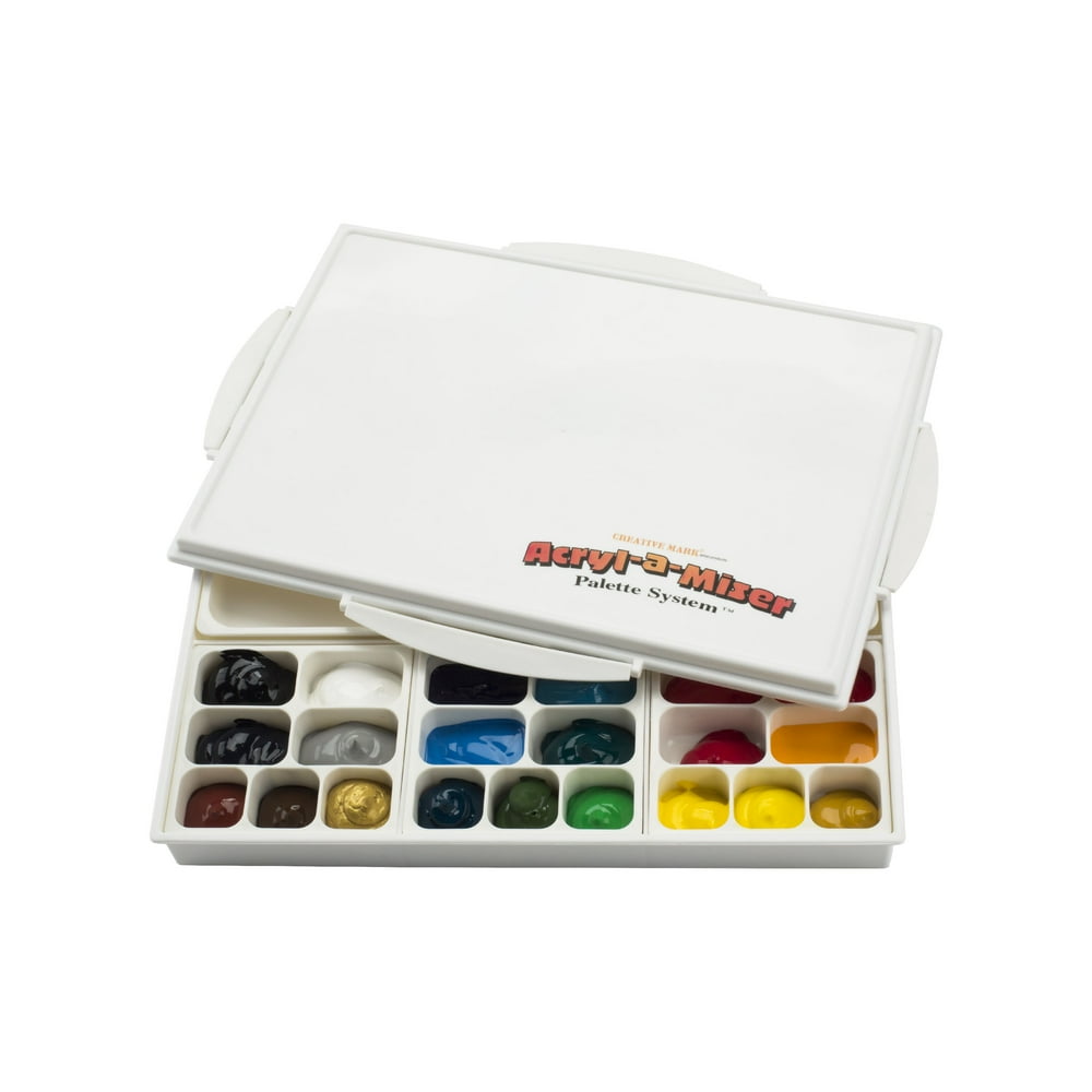 AcrylAMiser Artist Airtight Acrylic Palette For Saving Paint Leak