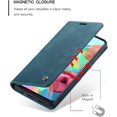 thumbnail image 2 of Funda de cuero para Samsung Galaxy A31, funda tipo cartera de cuero, diseño clásico con ranura para tarjetas y cierre magnético, funda plegable para Samsung Galaxy A31, 2 of 7