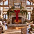 thumbnail image 2 of Velvet Christmas Bow, 44 x 19 in Large Tree Bow, Ruffled Edge with Long Tails and Hanging Loop, Decorative Bow for Christmas Tree Door Wreath and Staircase, 2 of 6