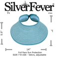 thumbnail image 3 of SILVERFEVER Women Summer Wide Brim Visor Hat UV Sunblock UPF 50 Foldable-Fits All, 3 of 8