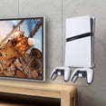 thumbnail image 2 of Support Mural Vertical avec 2 Supports de Manettes pour PlayStation 5 Pro/Slim - Base de Support de Rangement, 2 of 7