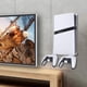 thumbnail image 2 of Soporte de montaje vertical en pared con 2 soportes para mandos para PlayStation 5 Pro/Slim - Base de soporte de almacenamiento, 2 of 7