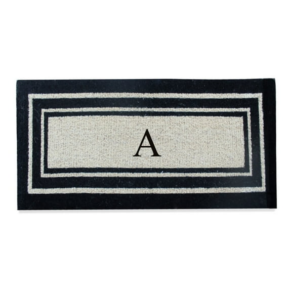 First Impression Westwood Classic Border Monogrammed Coir Door Mat
