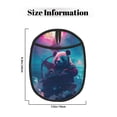 thumbnail image 3 of Pofeuu DJ Panda Hot Air Balloon Print Silicone Pot Mat Mitten With Hanging Loop Heat Resistant Oven Mitts Non-Slip Bbq Baking Smoking Potholders, 3 of 7