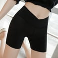 thumbnail image 5 of FAIWAD Women's Silk Safety Shorts Cross Elastic Waist Shorts Breathable Seamless Stretch Underwear, 5 of 5