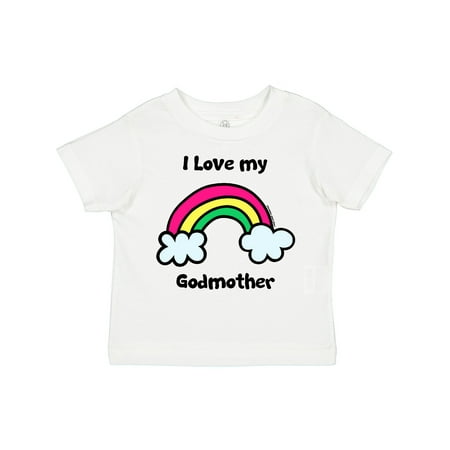 

Inktastic I Love My Godmother Gift Toddler Boy or Toddler Girl T-Shirt