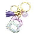 thumbnail image 4 of LYMAYTER Cute Pink Tassel Mug Accessory Initial Letter Charm Keychain - with Tassel, Heart - shaped Sequins, 4 of 7
