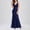 Navy, variant on EGNMCR Summer Dresses Women Trendy Women V-Neck Embroidered Beaded Slim Sleeveless Fishtail Evening Dress