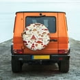 thumbnail image 2 of Daiia Cartoon Mushrooms Tire Covers , Travel Trailer Camper Truck SUV Motorhome Waterproof Wheel Cover, Sun Rain Snow Protector-16 inch, 2 of 9