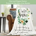 thumbnail image 5 of Gifts for Mom, Mom Birthday Gifts, Mom Gifts, Birthday Gifts for Mom, Happy Birthday Mom, Mom Birthday Gifts from Daughter, I Love You Mom Blanket, Soft Flower Throw Blanket 60"X50", White, 5 of 6