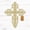 Gold, variant on Realsteel's Floral Cross Wall Art – Elegant Metal Christian Décor for Home & Outdoor Spaces (B-14)