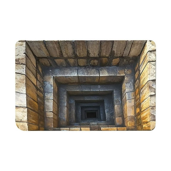 Zoxiy Non-Slip Area Rug,Brick Bottomless Hole Design,Doormat for Door Entrance,Front Door Mat,3D Carpet Rugs,Visual Illusion Rugs,3D Rugs Optical Illusion,3D Hole Rug,1PC,15.7"x23.6"
