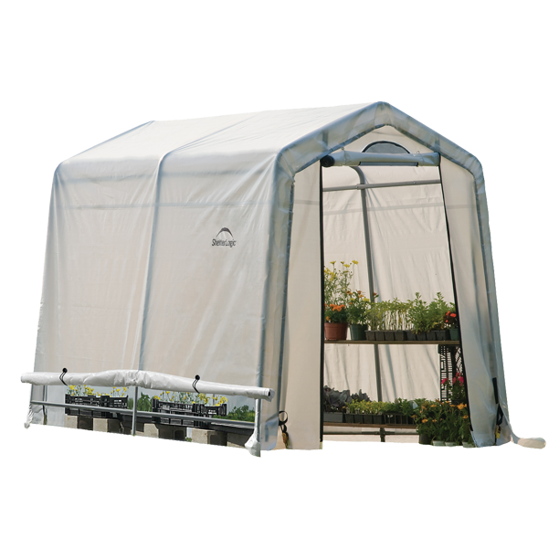 GrowIT GreenhouseinaBox 6 x 8 ft. Peak Greenhouse
