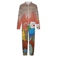 thumbnail image 4 of Adventure Time Jake The Dog Kids Hooded Jumpsuit Union Suit Onesie One Piece Blanket for Boys Girls, 4 of 7