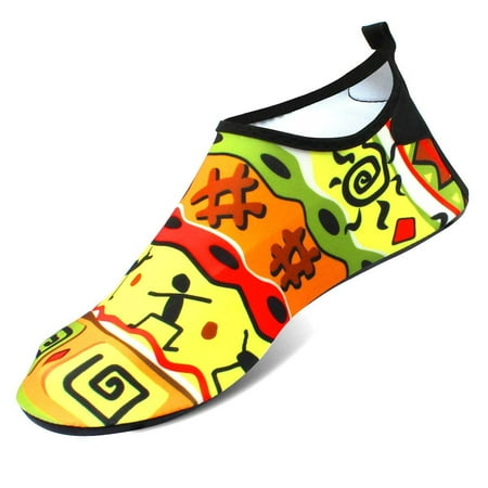 

Water Shoes for Women and Men Quick-Dry Swim Beach Shoes for Outdoor Surfing Yoga Exercise Jamaica Flag Caribbean Reggae Rasta Maya