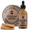 thumbnail image 1 of Kit de cuidado de barba Striking Viking, aceite y bálsamo para barba, 1 of 9