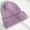 Purple, variant on Koszal Fashion Women Autumn Winter Solid Color Knitted Beanie Woolen Yarn Warm Hat Cap