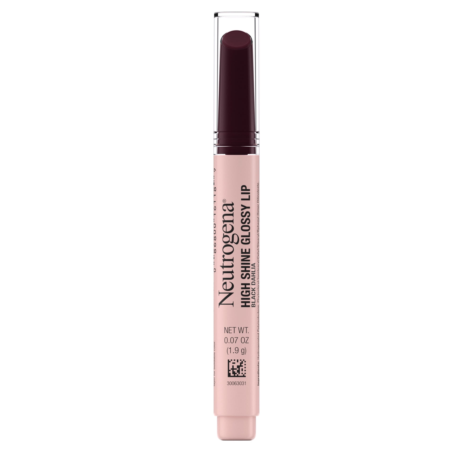Neutrogena High Shine Glossy Lip with Vitamin E Lip Gloss Makeup Black Dahlia 0.07 oz