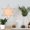 thumbnail image 3 of Krafty Supply Wood Six Point Star, 1/4" Thick Birch Wood, 19 inches, 3 of 4