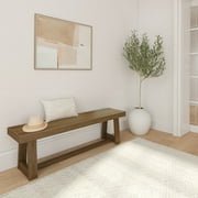 Plank+Beam 60 Classic Solid Wood Dining Bench, Bench for Dining Table