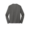 thumbnail image 4 of Port & Co Adult Male Men Plain Long Sleeves Sweatshirt Charcoal Small, 4 of 4
