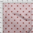 thumbnail image 3 of oneOone Viscose Jersey Light Pink Fabric Polka Sewing Fabric By The Yard Printed Diy Clothing Sewing Supplies 60 Inch Wide, 3 of 7