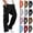 Black, variant on Dvprdro Mens Cotton Cargo Pants Open Bottom Elastic Waist Fashion Casual Joggers Athletic Drawstring Pants with Multi Pockets