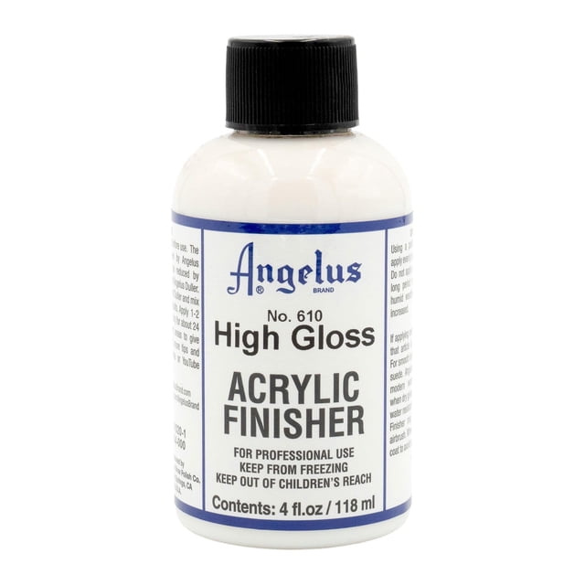 Leather Finisher Angelus No. 610, acrílico de alto brillo, 118 ml