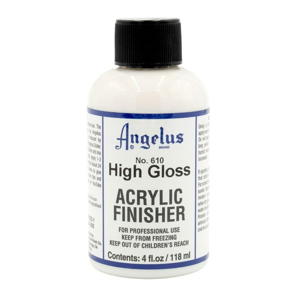 Leather Finisher Angelus No. 610, acrílico de alto brillo, 118 ml