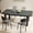 Gray, variant on Skandiquip Stackable Dining Chairs Set of 4, Upholstered Kitchen Chairs with Foam Cushions, Steel Frame Waiting Room Chairs, Black