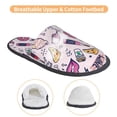 thumbnail image 3 of Fotbe Wine Pantuflas Peludas para Mujer con Estampado, Zapatillas de Peluche, Zapatos de Invierno para Casa, Uso Interior y Exterior-Large, 3 of 8