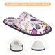 thumbnail image 3 of Fotbe Wine Pantuflas Peludas para Mujer con Estampado, Zapatillas de Peluche, Zapatos de Invierno para Casa, Uso Interior y Exterior-Large, 3 of 8