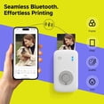 thumbnail image 2 of H CP2100 Portable Photo Printer for iPhone & Android, 2 * 3 Instant Color Mini Printer, Bluetooth 5.0, Type-C Charging, Dye-Sublimation Tech, Initial 10 Sheets Included, 2 of 4