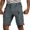 Grey, variant on Men's Cargo Pants Work Flat Front Dressy Multiple Pocket Hiking Regular Fit Outdoor Summer Shorts Black S