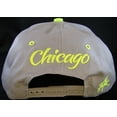 thumbnail image 5 of City Hunter Chicago Script Men's Adjustable Snapback Baseball Caps (Gray/Yellow), 5 of 5