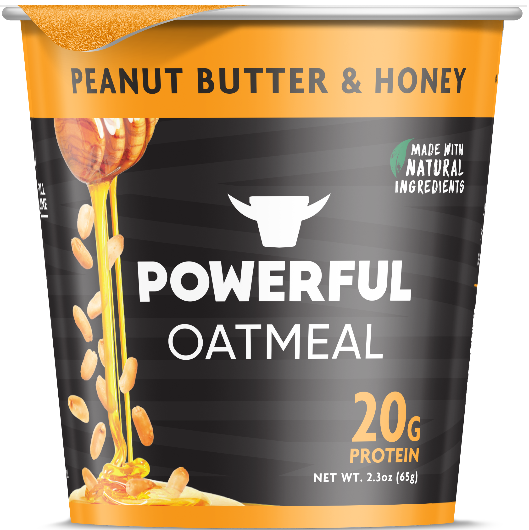 Powerful High Protein Instant Oatmeal Peanut Butter & Honey