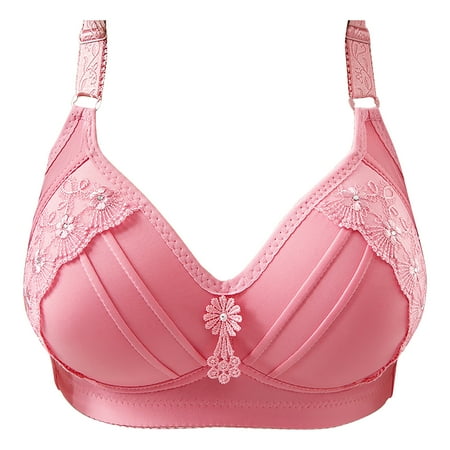 

Follure Women s Wireless Plus Size Bra Push Up Gather Lingerie with Adjustable Strappy