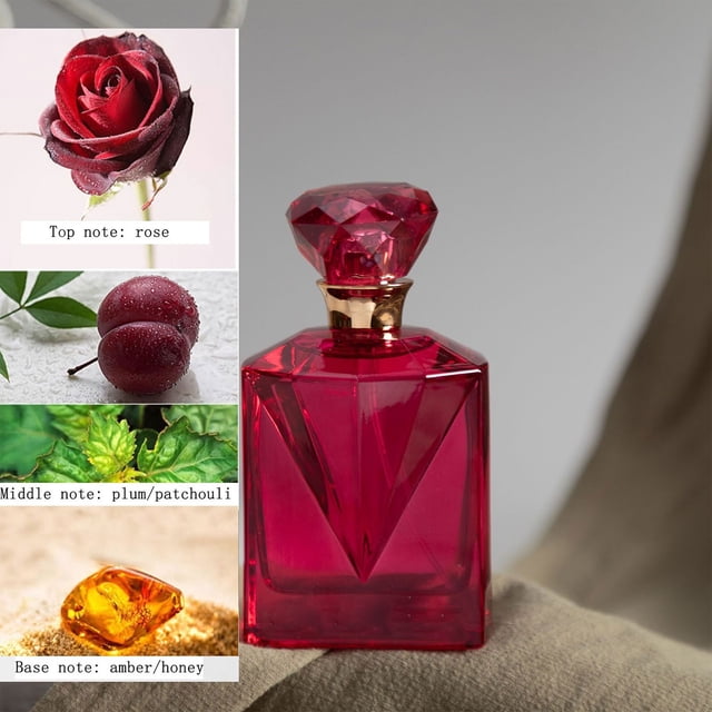 100 ml Perfume Para Mujeres, Diamante Blanco, Spray Edt De Perfume Ligero ¿ 100 ml Perfume De Feromona Femenina 3.38Oz.FL