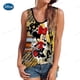 thumbnail image 1 of Women Summer Disney Mickey Mouse Print Vest Tops Sleeveless Bustier Soft Elastic Washable Wear-resistant Vest Crop Top SeamlessM Gao Jinjia LED, 1 of 1