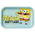 thumbnail image 1 of Bandeja de hojalata plateada con forma de búfalo, Bob Esponja, Weird Don't Care, 28,7 x 18,8 cm, 1 of 3