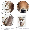 thumbnail image 3 of Designart Cute Baby Fox With Floral Crown II Canvas Wall Art, 3 of 5
